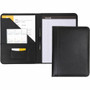 Samsill Letter Pad Folio - 8 1/2" x 11" - Leather - Black Product Image 