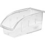 Akro-Mils Insight Ultra Clear Bin - Internal Dimensions: 9.44" Length x 4.13" Width x 4.44" Height - External Dimensions: 10.9" Length x 5.5" Width x 5.3" Height - 25 lb - Stackable - Polycarbonate Product Image 