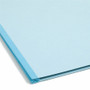 Smead FasTab Hanging Pressboard Classification Folders, 1 Divider, Letter Size, Blue Product Image 