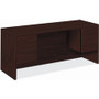 HON 10500 H10565 Credenza - 29.5" Height x 60" Width x 24" Depth - 4 x Box, File Drawer(s) - Flat Edge - Finish: Mahogany Product Image 
