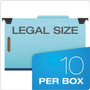 Pendaflex Hanging Classification Folders with Dividers, Legal Size, 2 Dividers, 2/5-Cut Exterior Tabs, Blue Product Image 