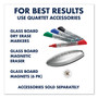 Quartet InvisaMount Magnetic Glass Marker Board, 39 x 22, White Surface (QRTG3922IMW) View Product Image