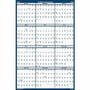 House of Doolittle Dated 66" Laminated Wall Planner - Julian Dates - Yearly - 12 Month - January 2026 to December 2026 - 66" x 33" Sheet Size Product Image 