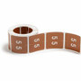 Smead DCC Color-Coded Numeric Labels - 5 - x 1 1/2" Width x 1 1/2" Length - Brown - Laminated Product Image 