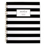 Cambridge Black and White Striped Hardcover Notebook, 1-Subject, Wide/Legal Rule, Black/White Stripes Cover, (80) 11 x 8.88 Sheets View Product Image