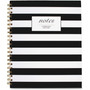 Cambridge Black and White Striped Hardcover Notebook, 1-Subject, Wide/Legal Rule, Black/White Stripes Cover, (80) 11 x 8.88 Sheets View Product Image