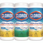 Clorox Disinfecting Wipes, 1-Ply, 7 x 8, Fresh Scent/Citrus Blend, White, 35/Canister, 3 Canisters/Pack View Product Image