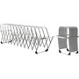 LEE Flexible Expandable Collator/Sorter/File - 12 - 7" Width x 11" Depth - Desktop - Silver - Aluminum Product Image 