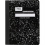 Mead Composition Book - Sewn - 7 1/2" x 9 3/4" Sheet Size - White Paper - Black Marble Cover - (MEA09932) Product Image 