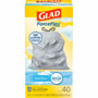 Glad ForceFlex Tall Kitchen Drawstring Trash Bags - Fresh Clean with Febreze Freshness - 13 gal Capacity - 27.38" Length x 24" Width x 1.05 mil (27 Micron) Thickness - Drawstring Closure - White - (CLO78361) Product Image 