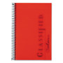 TOPS Color Notebooks, 1-Subject, Narrow Rule, Ruby Red Cover, (100) 8.5 x 5.5 White Sheets View Product Image