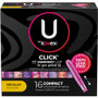 Kimberly-Clark U by Kotex Click Tampon Regular - Regular - Anti-leak, Fragrance-free, Comfortable, Unscented Product Image 