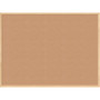 U Brands Cork Bulletin Board - 36" Board Height x 48" Board Width - Natural Cork Surface - Self-healing, Durable, Mounting System, Tackable - Birch Wood Frame Product Image 