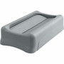 Rubbermaid Commercial Slim Jim Container Swing Lid - Rectangular - Plastic - Gray - (RCP267360GY) Product Image 