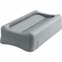 Rubbermaid Commercial Slim Jim Container Swing Lid - Rectangular - Plastic - Gray - (RCP267360GY) Product Image 