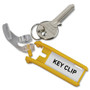 Durable Key Tags for Locking Key Cabinets, Plastic, 1.13 x 2.75, Assorted, 24/Pack View Product Image