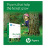HP Papers Recycled30 Paper, 92 Bright, 20 lb Bond Weight, 8.5 x 11, White, 500 Sheets/Ream, 10 Reams/Carton View Product Image