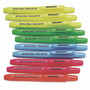 AbilityOne 7520015548208, SKILCRAFT Retractable Highlighter, Assorted Ink Colors, Chisel Tip, Assorted Barrel Colors, 10/Set View Product Image