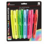 AbilityOne 7520015548208, SKILCRAFT Retractable Highlighter, Assorted Ink Colors, Chisel Tip, Assorted Barrel Colors, 10/Set View Product Image