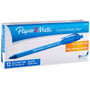 Paper Mate Comfort Mate Retractable Pens - Medium Pen Point - Retractable - Blue Ink - Rubber Barrel Product Image 