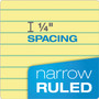 TOPS Double Docket Ruled Pads, Narrow Rule, 100 Canary-Yellow 8.5 x 11.75 Sheets, 6/Pack View Product Image