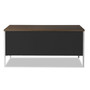 Alera Double Pedestal Steel Desk, 60" x 30" x 29.5", Mocha/Black (ALESD6030BM) View Product Image