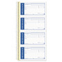 Adams Write 'n Stick Phone Message Book - 200 Sheet(s) - Spiral Bound - 2 Part - Carbonless Copy - 5.25" x 11" Sheet Size Product Image 