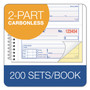 Adams 2-Part Receipt Book, Two-Part Carbonless, 4.75 x 2.75, 4 Forms/Sheet, 200 Forms Total (ABFSC1152) View Product Image