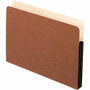 Pendaflex Letter Recycled File Pocket - 8 1/2" x 11" - 3 1/2" Expansion - 11 pt. - Redrope, Fiber - Red Fiber Product Image 