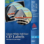 Avery Optical Disc Label - - HeightPermanent Adhesive - Inkjet, Laser - Glossy - Glossy White - Paper Product Image 