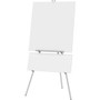 Quartet Heavy-Duty Display Easel - 45 lb Load Capacity - 66" Height - Aluminum, Steel Product Image 