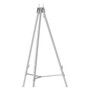 Quartet Aluminum Heavy-Duty Display Easel, 38" to 66" High, Aluminum, Silver (QRT55E) View Product Image