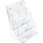 deflecto 6-Compartment DocuHolder, Leaflet Size, 9.63w x 6.25d x 12.63h, Clear Product Image 