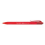 Paper Mate InkJoy 100 RT Ballpoint Pen, Retractable, Medium 1 mm, Red Ink, Translucent Red Barrel, Dozen View Product Image