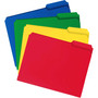 Smead Top Tab Poly Colored File Folders, 1/3-Cut Tabs: Assorted, Letter Size, 0.75" Expansion, Assorted Colors, 24/Box (SMD10500) View Product Image