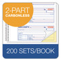 Adams Multipart Money/Rent Receipt Book, Two-Part Carbonless, 7.13 x 2.75, 4 Forms/Sheet, 200 Forms Total View Product Image