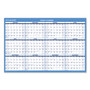 AT-A-GLANCE Horizontal Reversible/Erasable Wall Planner, 36 x 24, White/Blue Sheets, 12-Month (Jan to Dec): 2024 View Product Image