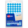 Avery Dot Stickers, 1/2" Diameter, Light Blue, 840 Total (5050) - 1/2" Diameter - Removable Adhesive - Round - Matte - Light Blue Product Image 