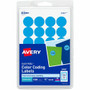 Avery Removable Color-Coding Labels, 3/4" Diameter, 1,008 Labels (5461) - 3/4" Diameter - Removable Adhesive - Round - Laser, Inkjet - Light Blue Product Image 