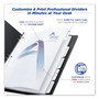 Avery Customizable Print-On Dividers, 3-Hole Punched, 5-Tab, 11 x 8.5, White, 1 Set View Product Image