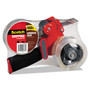 Scotch Packaging Tape Dispenser with Two Rolls of Tape, 3" Core, For Rolls Up to 0.75" x 60 yds, Red View Product Image