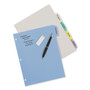 Avery Write and Erase Big Tab Durable Plastic Dividers, 3-Hole Punched, 5-Tab, 11 x 8.5, Assorted, 1 Set (AVE16170) View Product Image