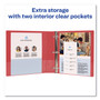 Avery Durable Non-View Binder with DuraHinge and Slant Rings, 3 Rings, 1" Capacity, 11 x 8.5, Red View Product Image