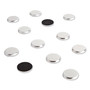 U Brands High Energy Magnets, Circle, Silver, 1.25" Diameter, 12/Pack (UBR2911U0012) View Product Image