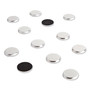 U Brands High Energy Magnets, Circle, Silver, 1.25" Diameter, 12/Pack View Product Image