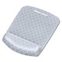 Fellowes PlushTouch Mouse Pad with Wrist Rest, 7.25 x 9.38, Lattice Design View Product Image