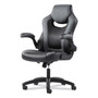 Sadie 9-One-One High-Back Racing Style Chair with Flip-Up Arms, Supports Up to 225 lb, Black Seat, Gray Back, Black Base (BSXVST911) View Product Image