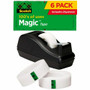 Scotch 3/4"W Magic Tape - 27.78 yd Length x 0.75" Width - 1" Core - Matte - Clear - Dispenser Included - (MMM810C40BK) Product Image 