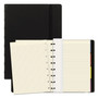 NOTEBOOK;A5;LEATHR CVR;BK Product Image 
