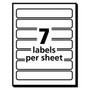 Avery Removable File Folder Labels with Sure Feed Technology, 0.66 x 3.44, White, 7/Sheet, 36 Sheets/Pack (AVE5230) View Product Image